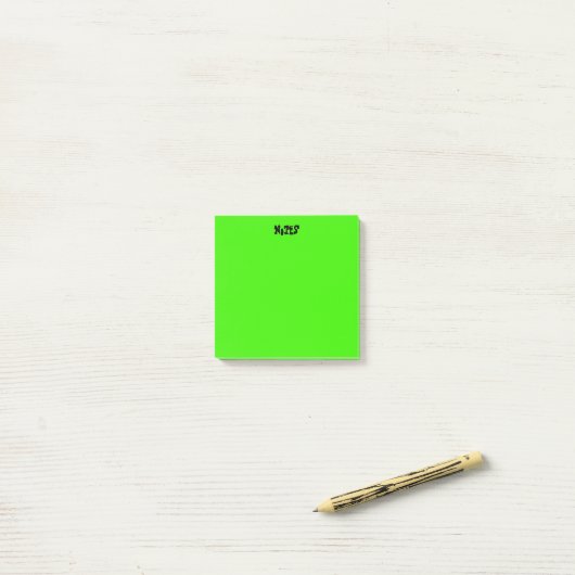 Vibrant Green Post-it® Notes (Op bureau)