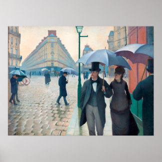 Vibrant Gustave Caillebotte Paris Poster