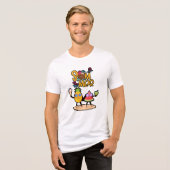 Vibrant Hello Summer Tri-Blend Shirt (Voorkant volledig)