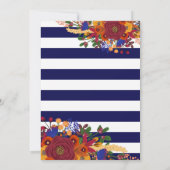 Vibrant Herfst Bouquet Thanksgiving Dinner Kaart (Achterkant)