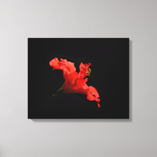 Vibrant Hibiscus Flower Canvas Afdruk