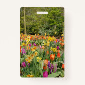 Vibrant Holland Tulip Garden Badge (Achterkant)