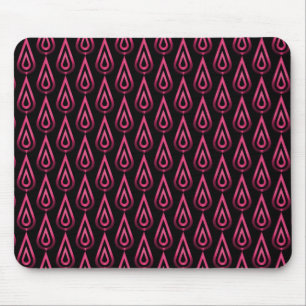 Vibrant Hot Pink Flickering Flames Mousepad Muismat