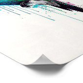 Vibrant Hummingbird Watercolor Splash Poster (Hoek)