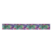 Vibrant Illustrated Peacock Pattern Lint (Voorkant)