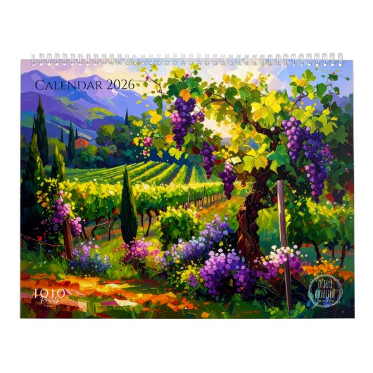 Vibrant Impasto Art Calendar 2026 Kalender (Hoes)