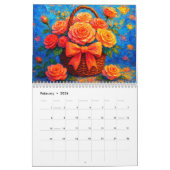 Vibrant Impressionist Floral Kalender (Feb 2026)