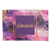 Vibrant Ink Fusion Kussensloop (Voorkant-Links)