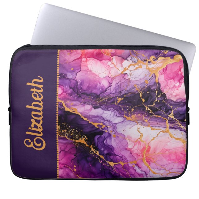 Vibrant Ink Fusion Laptop Sleeve (Voorkant)