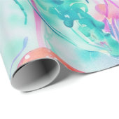 Vibrant Jellyfish Cadeaupapier (Rol Hoek)