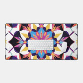 Vibrant Kaleidoscope Mandala Pattern Bureaumat (Keyboard & Muis)