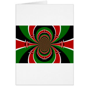 Vibrant Kenya Vision : Drapeau kényan en miroir