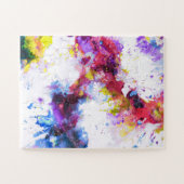 Vibrant kleurig Abstract schilderen Legpuzzel (Horizontaal)