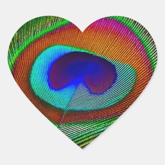 Vibrant koperen doezelaar hart sticker (Voorkant)