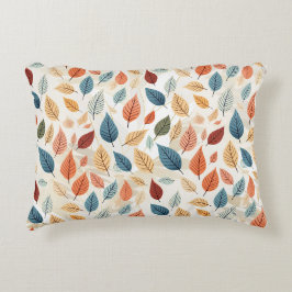 VIBRANT LEAF PATTERNS ACCENT KUSSEN