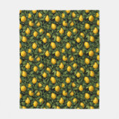 Vibrant Lemon Citrus Tree Pattern Fleece Deken (Voorkant)
