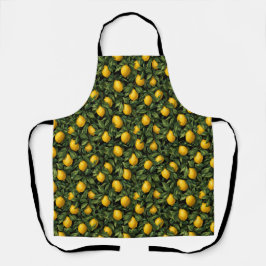 Vibrant Lemon Citrus Tree Pattern Schort