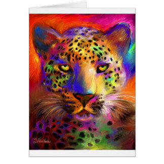 Vibrant Leopard schilderij