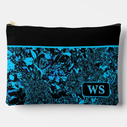 Vibrant Light Blue Cosmetic Pouch Etui (Voorkant)