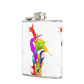 Vibrant Liquid Explosion: Abstract Paint Splash Heupfles (Links)