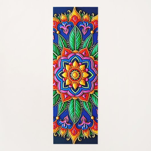Vibrant Mandala Artistry Yogamat (Voorkant)