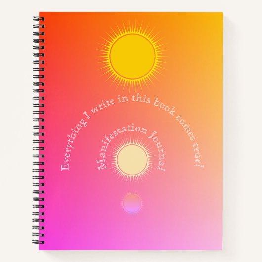 Vibrant Manifest Journal Notitieboek (Voorkant)