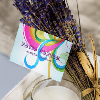 Vibrant Marketing Consultant Professional Visitekaartje