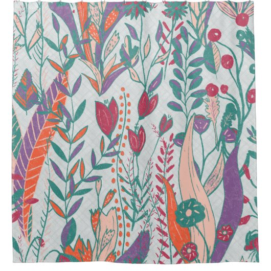 Vibrant Meadow Harmony Douchegordijn (Voorkant)