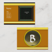 VIBRANT MEMORY2 MONOGRAM grijs Visitekaartje (Voorkant / Achterkant)