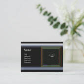 VIBRANT MEMORY MONOGRAM-blauw Visitekaartje (Staand voorkant)