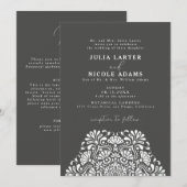 Vibrant Mexican Fiesta Rainbow Mandala Wedding Kaart (Voorkant / Achterkant)