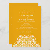 Vibrant Mexican Fiesta Rainbow Mandala Wedding Kaart (Voorkant / Achterkant)