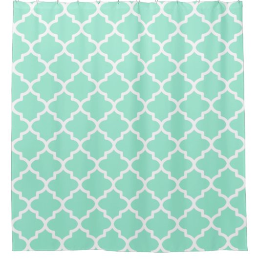 Vibrant Mint Shower Curtain Douchegordijn (Voorkant)