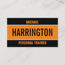 Vibrant modern Oranje en zwart trainer B