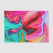 Vibrant Moderne Marble Waterverf personaliseren Tissuepapier (Voorkant)