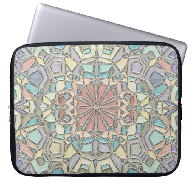 vibrant mosaic laptop sleeve (Voorkant)