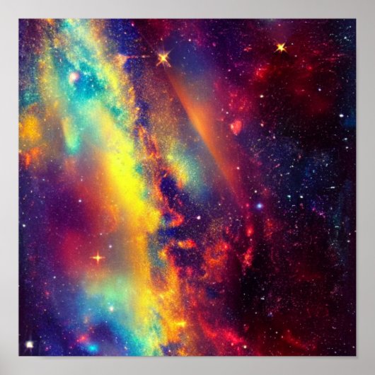 Vibrant Nebula Poster (Voorkant)