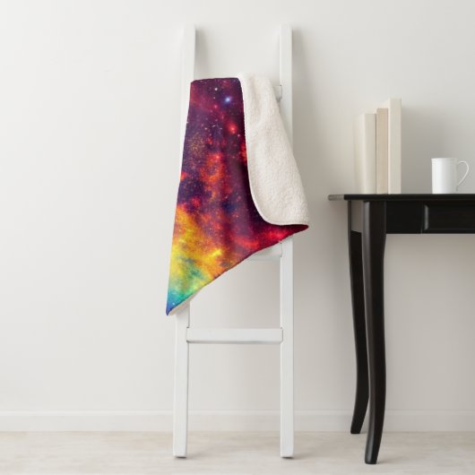Vibrant Nebula Sherpa Blanket Sherpa Deken (In situ)