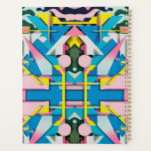 Vibrant Neon Pastel Camo Abstract Weekly Planne Planner (Achterkant)