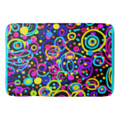 Vibrant Neon Pattern Art Design Badmat (Voorkant)