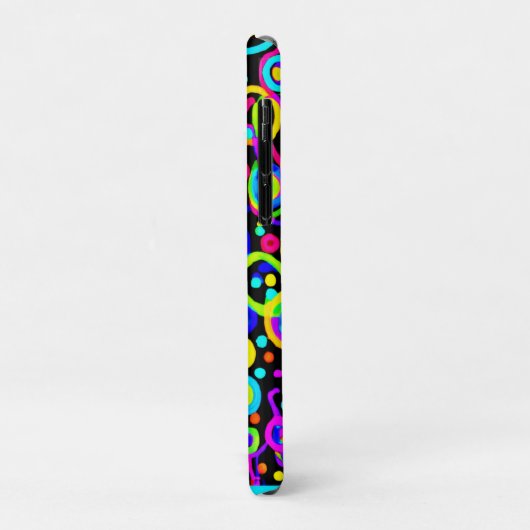 Vibrant Neon Pattern Art Design Case-Mate iPhone Case (Achterkant/links)