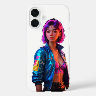 Vibrant Neon Style iPhone 16 Hoesje