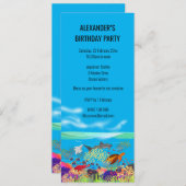 Vibrant ningaloo koraalrif geïnspireerd kaart (Voorkant / Achterkant)