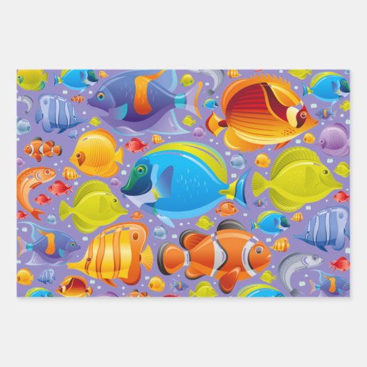 Vibrant Ocean Adventures Enveloppement Papier Set (Devant)