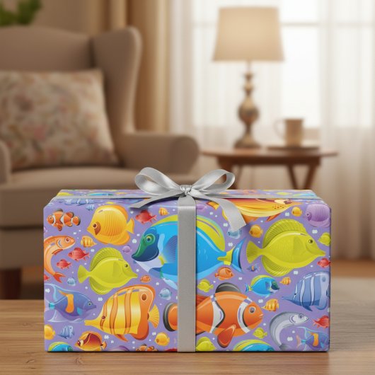 Vibrant Ocean Adventures Enveloppement Papier Set