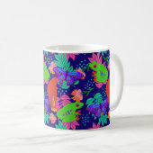 Vibrant oerwoud patroon koffiemok (Voorkant rechts)