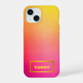 Vibrant Ombre Personnalisable rose jaune et orange (Verso)