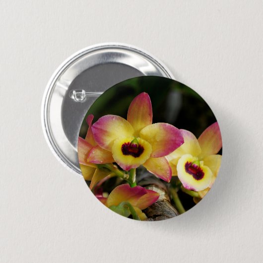 Vibrant Orchid Pin Button (Voorkant /achterkant)