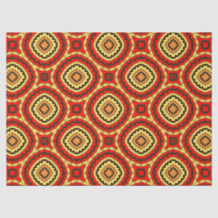 Vibrant Oriental Mosaic Geometric Pattern Tissuepapier