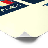 Vibrant Paris Tour Eiffel - Affiche France (Coin)